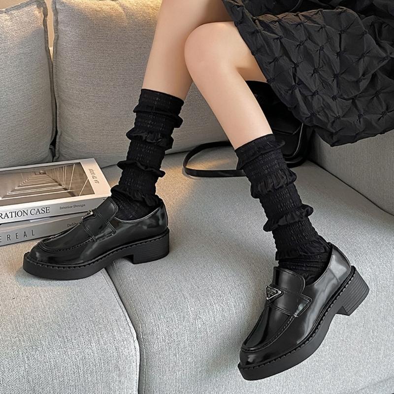 Womens Lace Socks Mesh Lace Skinny Socks Knee High Sheer Socks Campus Style Girl Campus Style Socks for Skirt