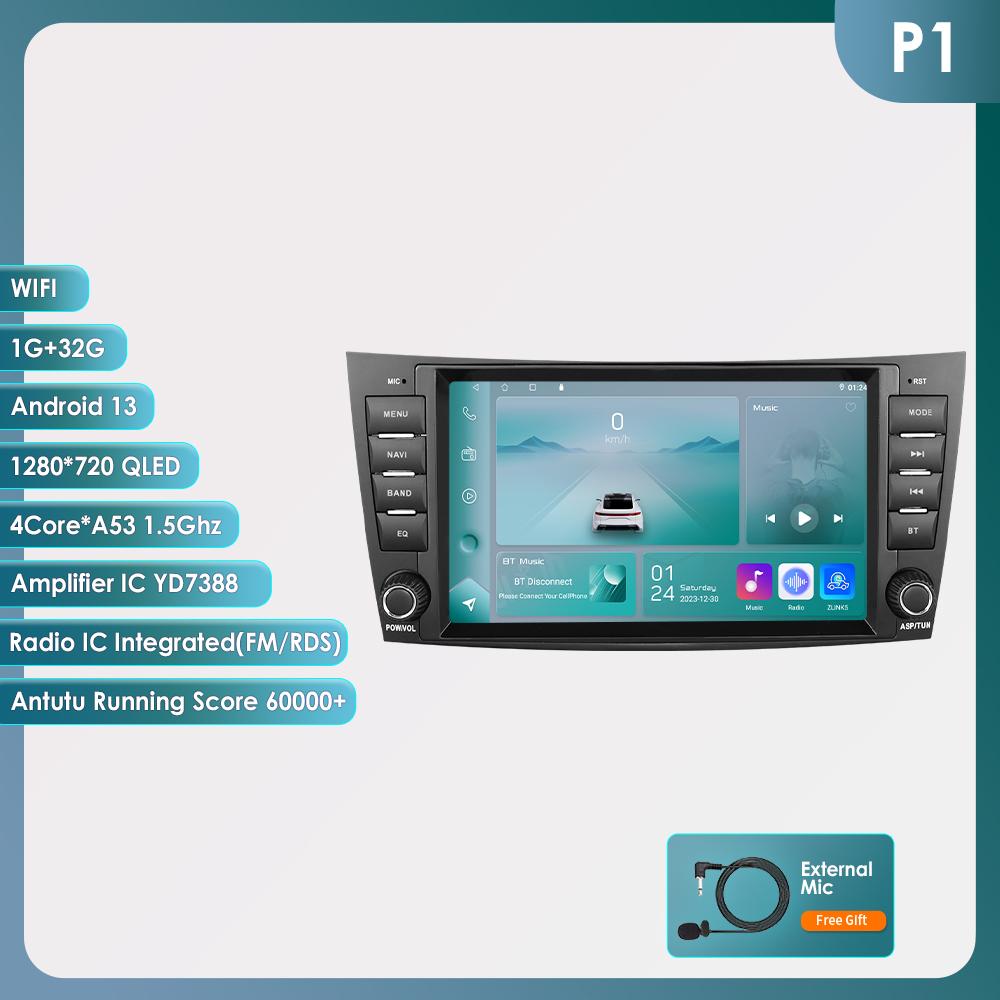 OSSURET 8" for Mercedes Benz E-class W211 E200 E220 E300 E350 E240 E270 E280 W219 with Car Radio Support Wireless Intelligent DVR Carplay Android Auto