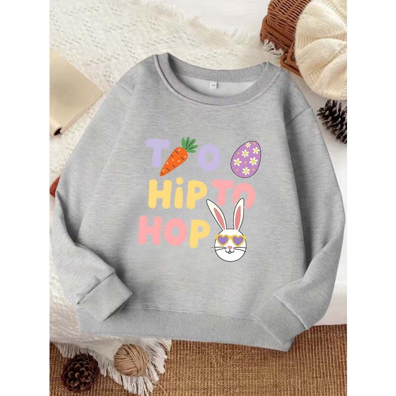 European sizes Delicate Kid Stylish Sweatshirt, Comfortable Round-Neck Top for Kids, Casual And Versatile Trendy Print Shirt