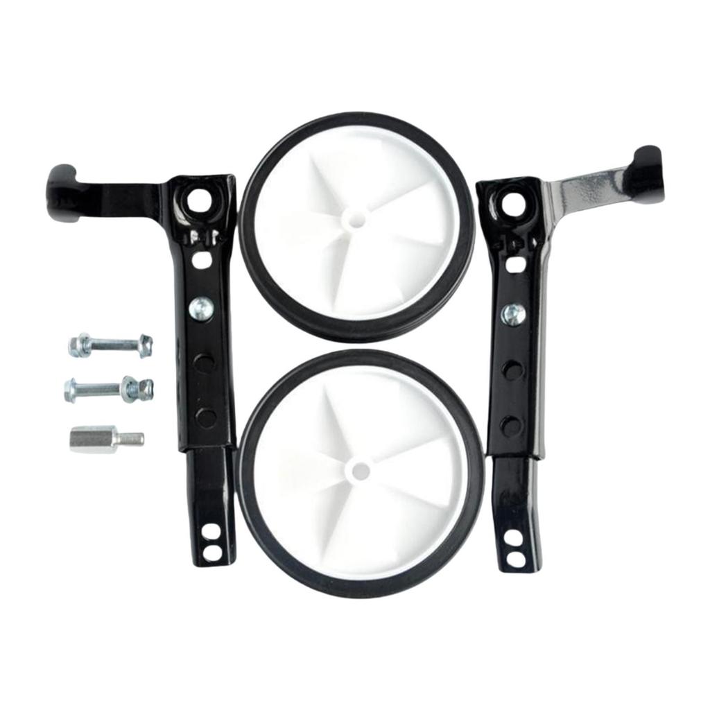 Kids Bike Training Wheels 5.12" Wheels Diameter, Heavy Duty Rear Wheels Adjustable Bicycle Stabilizers Auxiliary Wheels