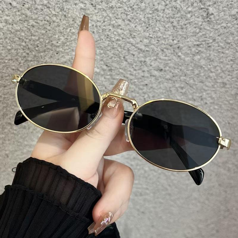 New Women Oval Sunglasses Luxury Brand Small Frame UV400 Sun Protection Summer Outdoor Eyewear