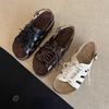 Spot version~ Summer new hollow lace-up Roman shoes for women to wear retro round head versatile platform beach sandals
