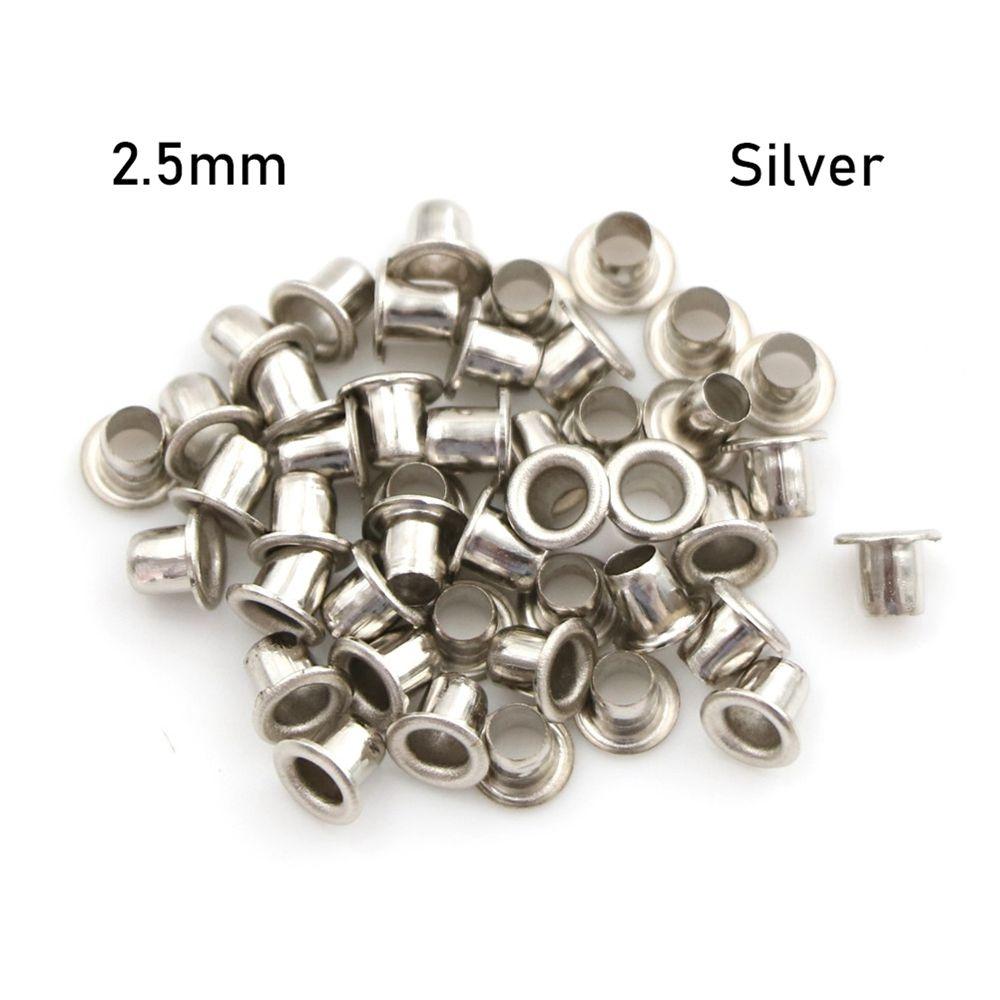 50pcs Mini Eyelet Buttons Metal Buckle Snap Buttons DIY Doll Belt Buckles Bag Shoes Clothes Sewing Accessory 1.5/2.0/2.5MM