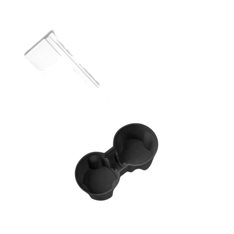 Suitable for Tesla Model Y Model 3 Refresh Version Center Console Water Cup Holder Limiter Interior Modified Storage Box Slot
