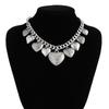 Vintage Halsband Halskette für Frauen Punk Herz Anhänger Hip Hop Schmuck Zubehör