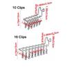 Stainless Steel Socks Drying Rack 11/16 Clips Waterproof Clothes Drying Rack Windproof Space Saving Laundry Hanger Indoor