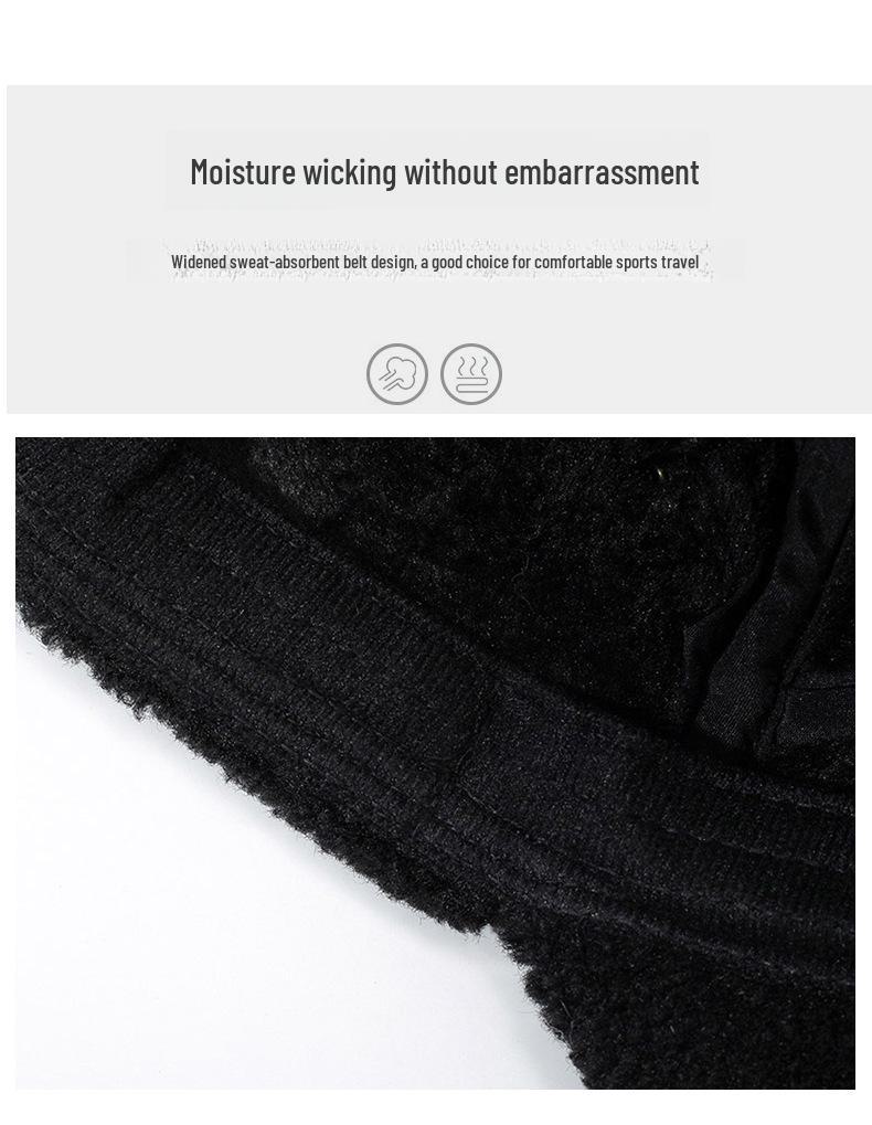 Men's Warm Lei Feng Hat: Velvet, Ear Protection, Outdoor Leisure, for Dad and Elderly, Thickened for Autumn and Winter