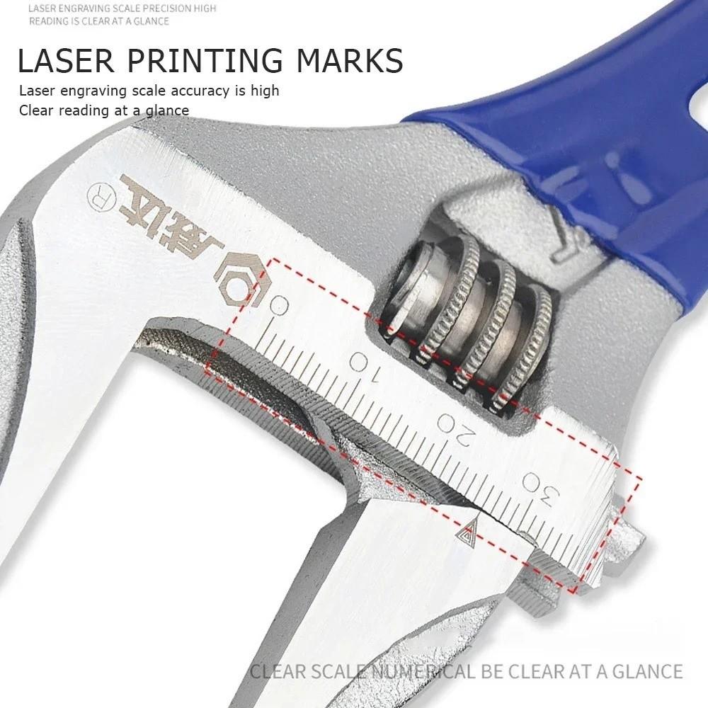 6/8inch Adjustable Spanner Short Handle Hand Tool Universal Bathroom Wrench Repair Tool