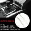 Stainless Steel Water Cup Holder Panel Gear Shift Panel Decorative Strip Frame For Mercedes Benz W204 W212 C180 C200 2007-2014