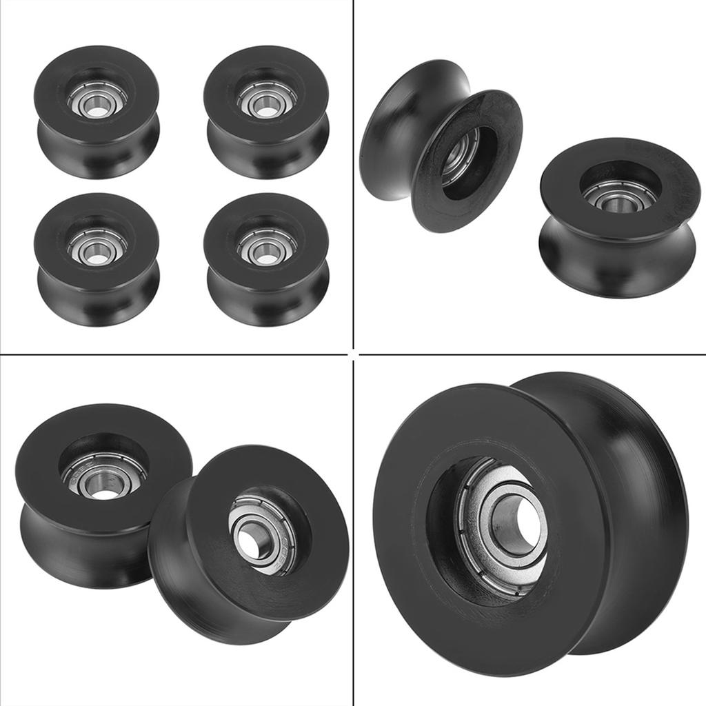 4 stücke 0840UU U Typ UGroove Pulley Rollenführung Rad 8x 39,5x20,1mm