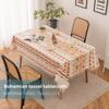 Bohemian TPU Tablecloth Waterproof Oilproof Wash Free Rectangular Dining Table Cover for Living Room
