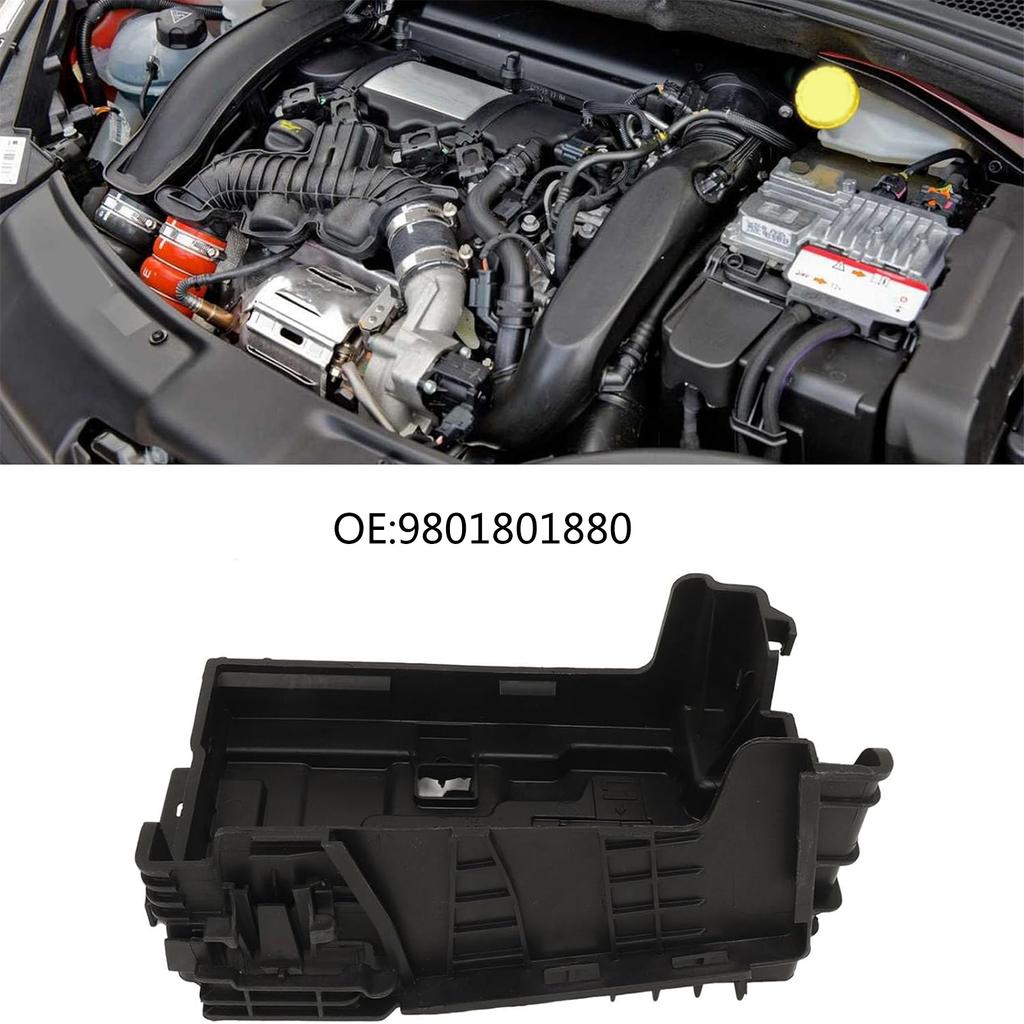 Car Battery Cover Slot 9801801880 Replacement Battery Holder Tray for 301 208 207CC DS3 Elysee Automotive Accessory