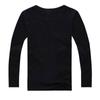 Boy And Girls Solid Color Long Sleeved T-shirt Round Neck Solid Color T-shirt