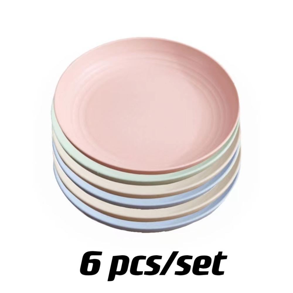 Household wheat straw PP material dinner plate dipping plate fruit plate drop-proof small dish plate easy to clean non-stick oil