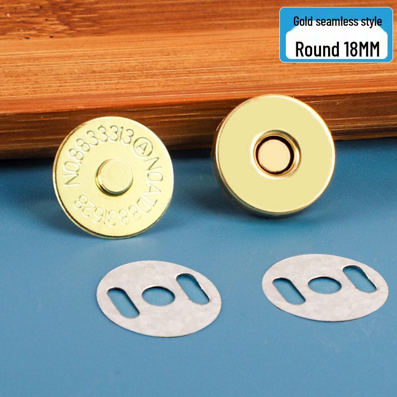 Fibbia a pressione magnetica per borse in pelle: Accessorio Valigia con Bottone Metallico e Chiusura Invisibile.