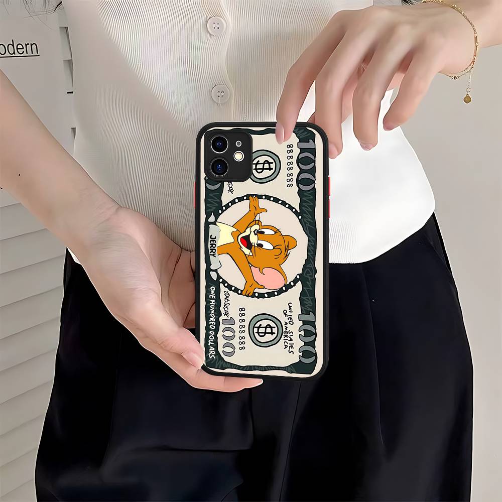 

Cartoon T-Toms And J-Jerrys Matte Translucent Phone Case For Iphone 16 ProMax 15 14 13 12 11 X XS PRO Plus iphone 13pro max