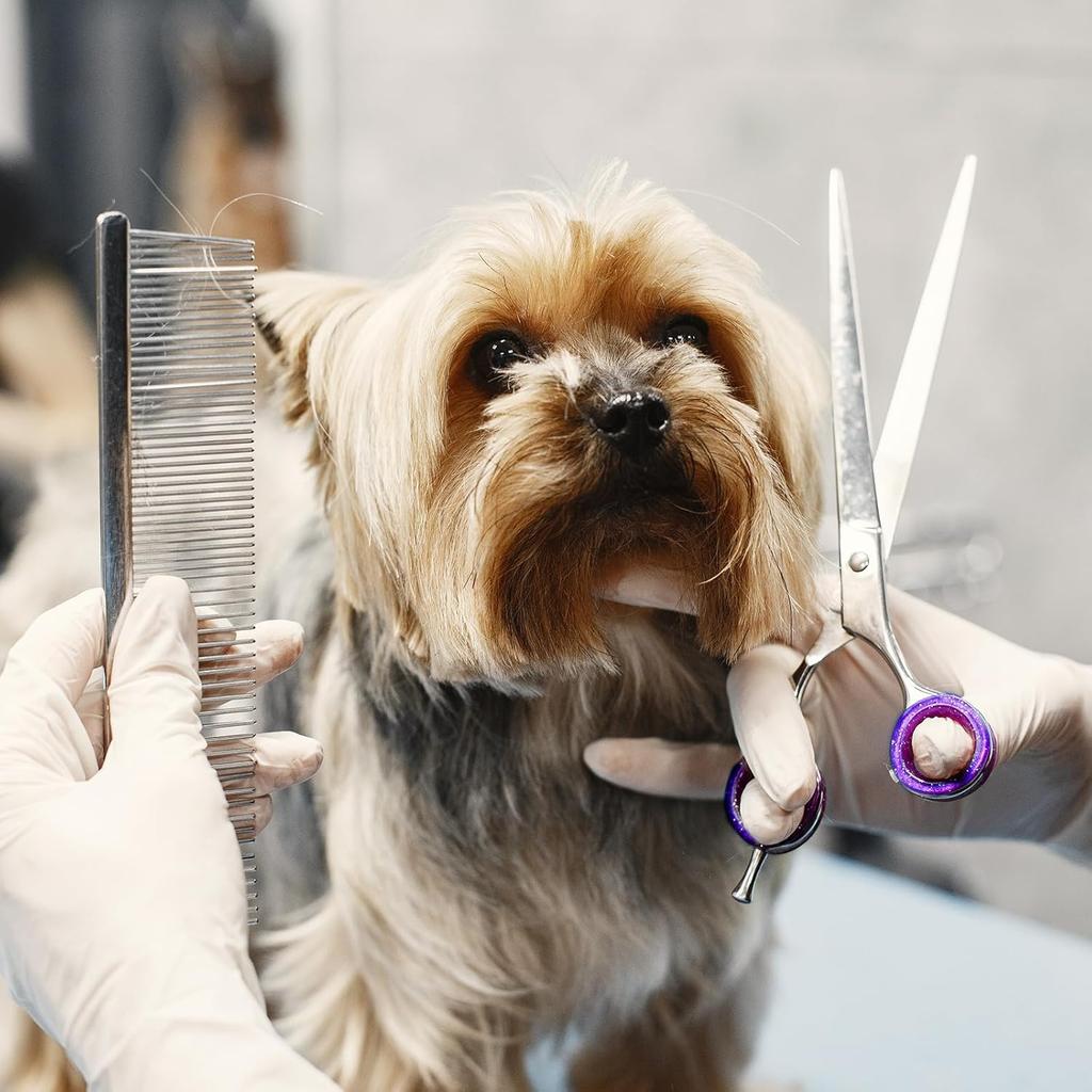 12 PCS Scissors Finger Rings Soft Silicone Scissors for Pet Grooming Scissors Accessories for Animal Hair Cutting Thumb erts Finger Protector Ring