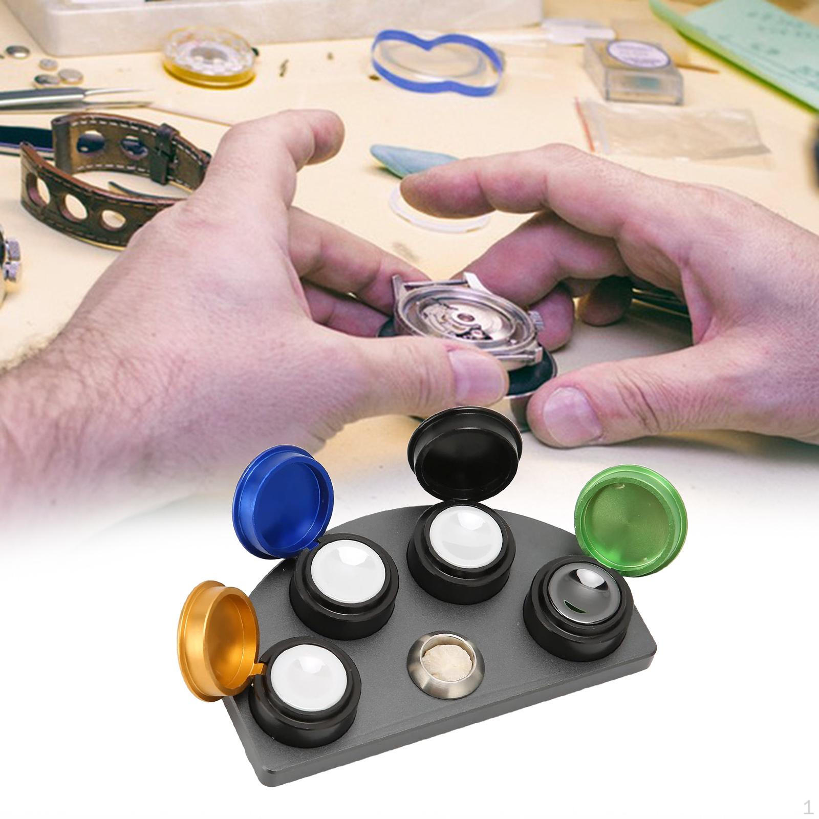 

Подставка-держатель для масленки часов Инструмент для ремонта Удобные износостойкие держатели для часов для 4 Oil Dishes