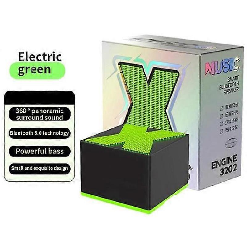 Portable Mini Wireless Bluetooth Speaker Subwoofer High Quality Metal Colorful Speaker Black