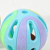 Yousheng 4Pcs Cat Bell Ball Toys Colorful Jingle Balls Cat Interactive Play Toy Hollow Ball with Bell Toy for Indoor Kittens Pounce Chasing Solo