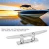 5" Boat Cleat, 316 Stainless Steel Open Base Dock Cleat, High Polished Finish for