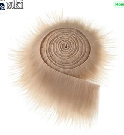 

Plush Faux Fur Trim Roll Soft Decorative Edging for Christmas Tree Skirts Crafting DIY Ribbon Accessories Home Decoration Supplies One Size хакі