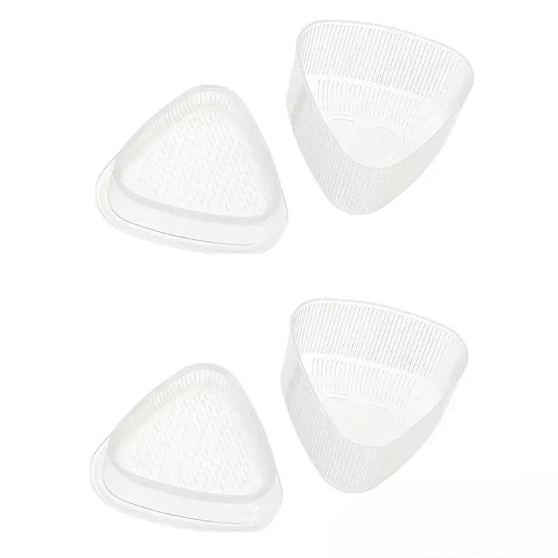 4PCS DIY Sushi Mold Onigiri Rice Ball Food Press Transparent Triangular Sushi Maker Mold Sushi Kit Kitchen Bento Accessorie
