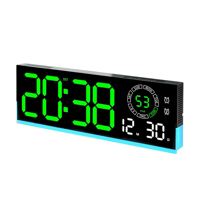 LED Luminous Digital Wall Clock for Living Room - Simple Modern 5537