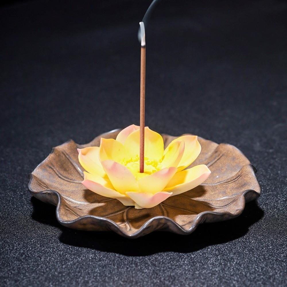 Keramiek Lotus Rookverspreider Slaapmiddel Lotus Rookstokje Lotus Rookstoofhouder Aromatherapie