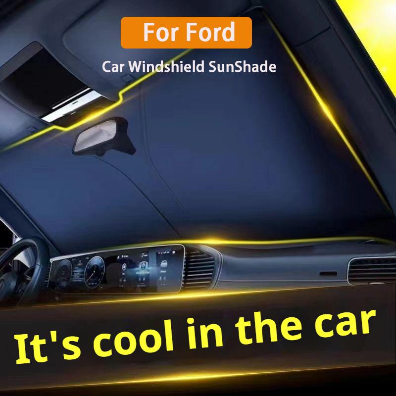 Car Windshield Sunshades Cover for Ford Focus 3 4 ST Fiesta Fusion Kuga Ecosport Mondeo MK3 MK4 Front Window Sun Protection