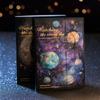 30 Pcs Creative Moon Star Theme Material Paper Planet Background Ledger Decorative Stickers Scrapbooking Accessories