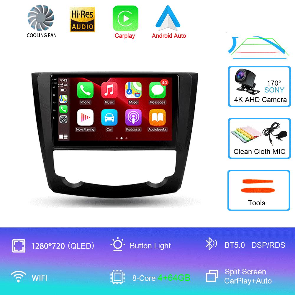 Radio Auto Android 14 Pentru Renault Kadjar 2015 - 2019 Navigare GPS Multimedia Player Video Stereo wifi+4G Carplay auto 2 DIN DVD
