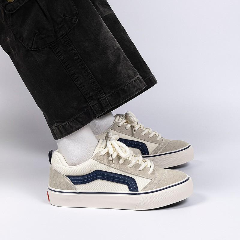 Kids Shoes Mens Casual Canvas Sneakers Low Top Lightweight Slip-On Style Comfortable Round Toe Fashion Streetwear Shoes