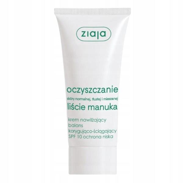 Ziaja liście manuka oczyszczanie krem nawilżający spf 10  50 ml / 9137