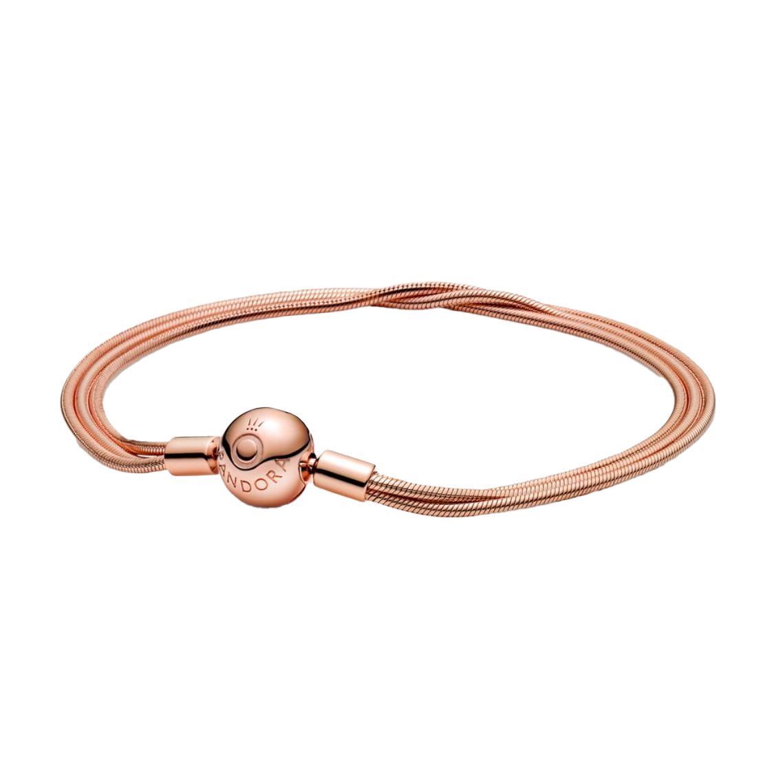 Pandora Rose Gold Multi-Chain Bracelet Women bracelet 589338C00