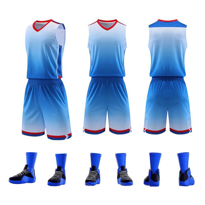 Customizable Men's and Women's Breathable Basketball Training Camp Jersey & Shorts Set