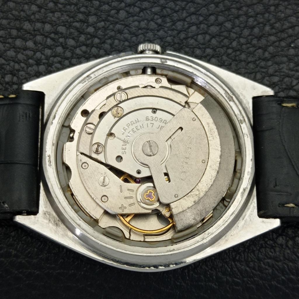 JAPAN VINTAGE SEIKO 5 AUTOMATIC 6309A MENS BLUE COLOR DIAL WATCH A701243-5 R206a-a701243