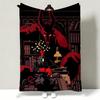 Movie HHellboy Throw Soft Warm Flannel Throw Blanket Multiuse for Sofa Bed Office Nap