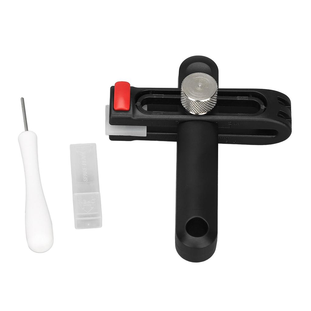 Leather Strap Cutter with 3 Metal Blades Hand Cutting Set for 1‑5.5mm Thickness 52mm Width Strip