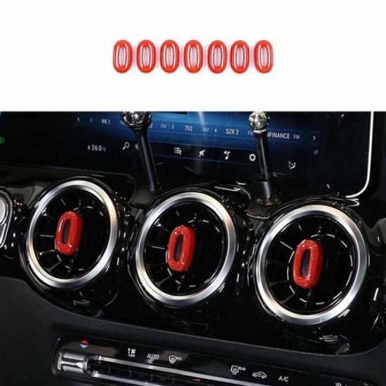 Bright Red For Benz GLA W156 Middle Console Air Outlet Vent - Cover Trim