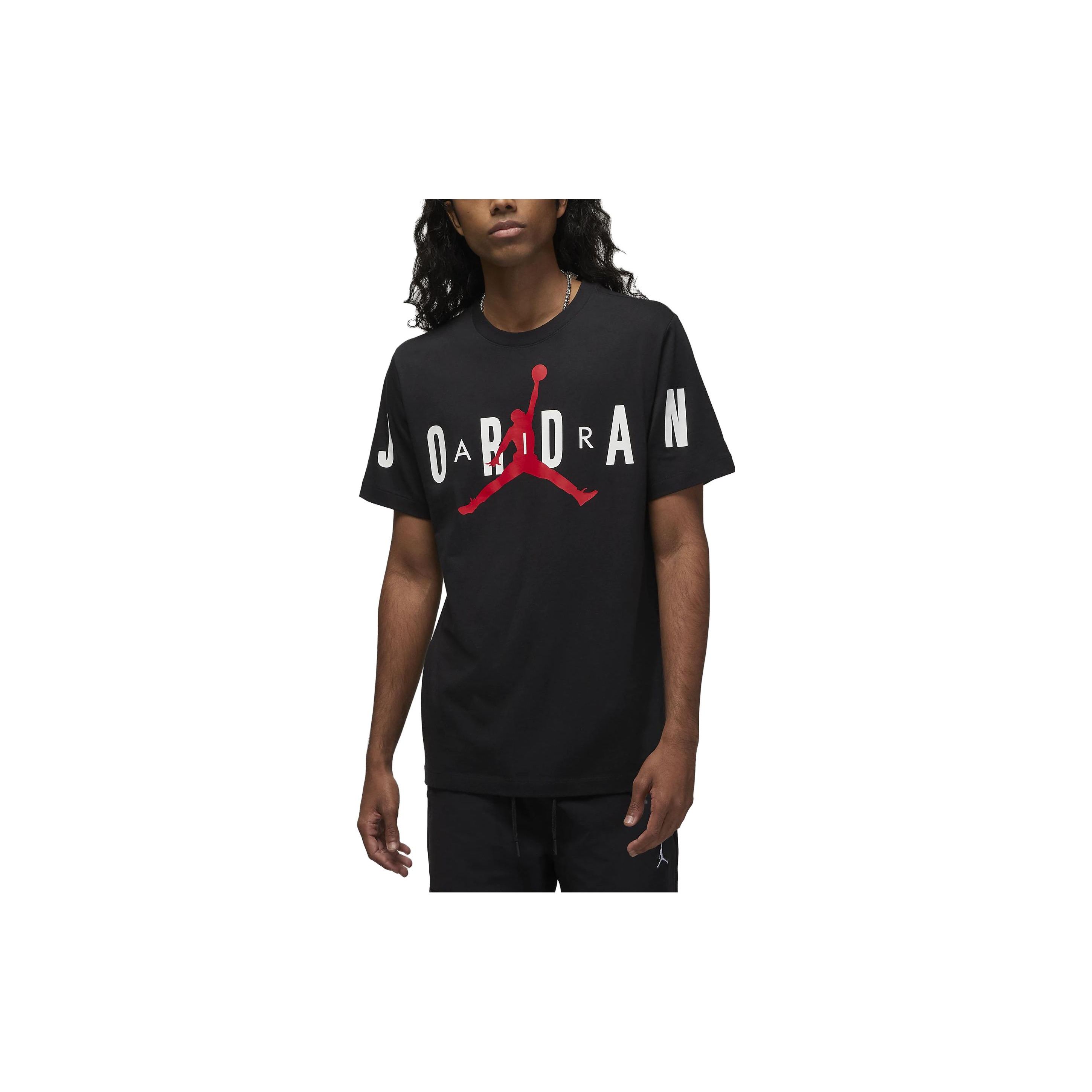 

Jordan Air Jumpman Spellout S/S T-shirt Black Men Streetwear DV1445-010 S