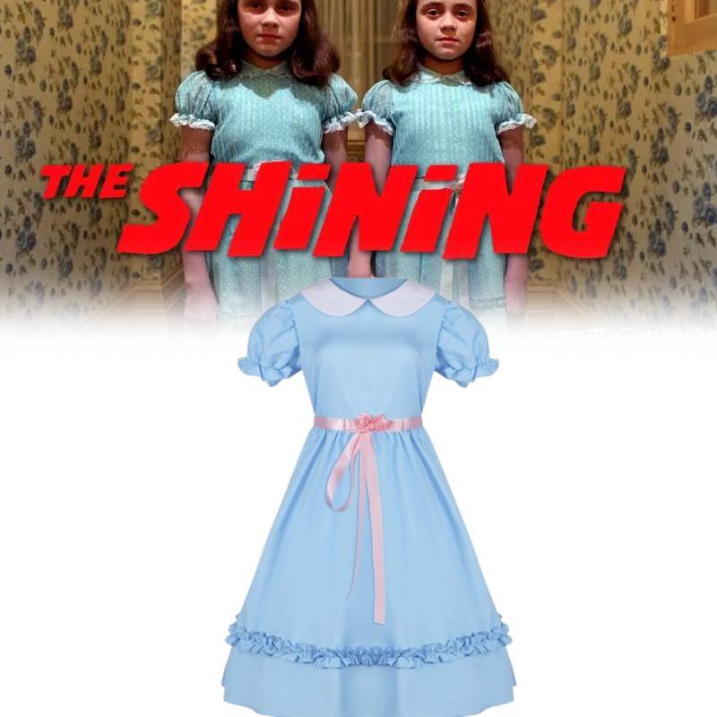 The Shining Grady Twin Daughter Cosplay Costume For Halloween Party And Stage Performance