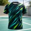 Men's T-Shirt, Abstract 3D Print, Short Sleeve, Quick-Drying