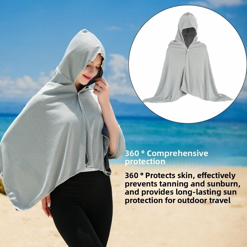 Towel Sunscreen Shawl Sunscreen Scarf Cycling Cap Breathable Outdoor Sun Hat  Outdoor