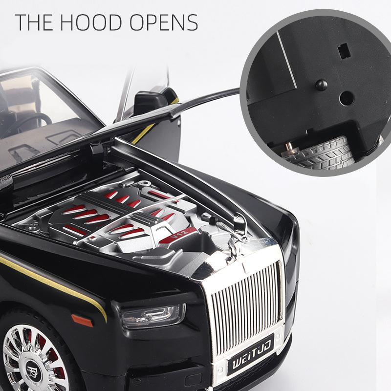 Model auta v měřítku 1/20, odlévané autíčko se zvukem a světlem pro děti Batole Kluci Dívčí Dárková kolekce