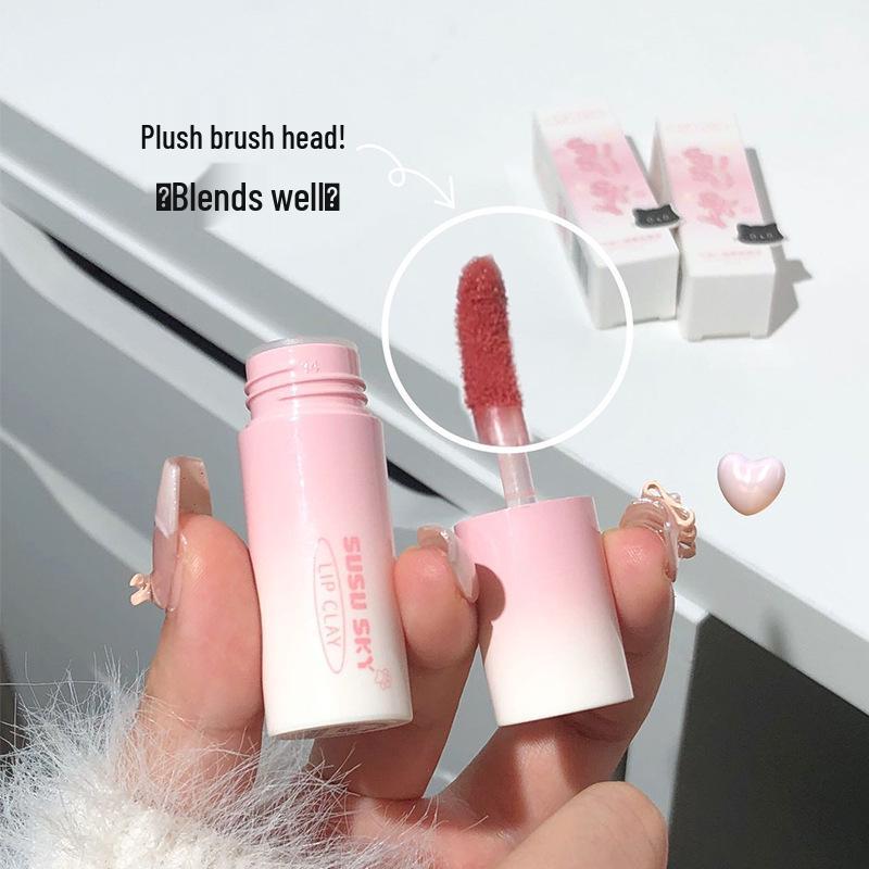 SUSU SKY Balloon Kitten Velvet Matte Lip Mud: Silky, Non-Drying, Complexion-Enhancing Formula.