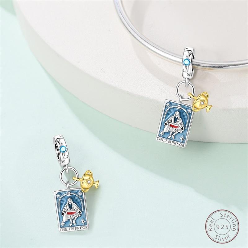 100% Copper Tarot Emperor Shining Zircon Beads 3Mm Diy Holiday Exquisite Jewelry Gift Making