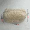 Cute Plush Makeup Bag Stylish And Simple Lamb Wool Travel Makeup And Wash Bag Large Capacity Coin Purse Stationery Storage Bag