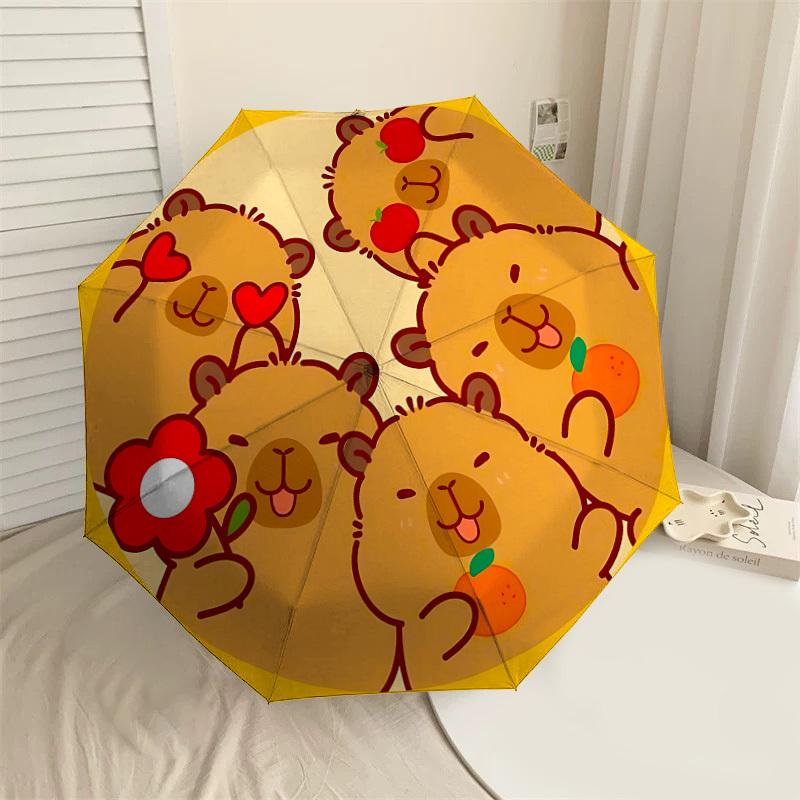 

1PC bear fruit Automatic Open/Close Umbrella with Windproof, 8-Rib Sturdy Canopy, Durable Ribs, Fashionable Design,1269A
