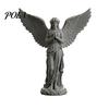 Decorative Angel Sculpture 3D Printed Praying Figurine, Retro Guardian Angle Statue, Elegant Statue Artistic Winged Women Decoration for Home Office,